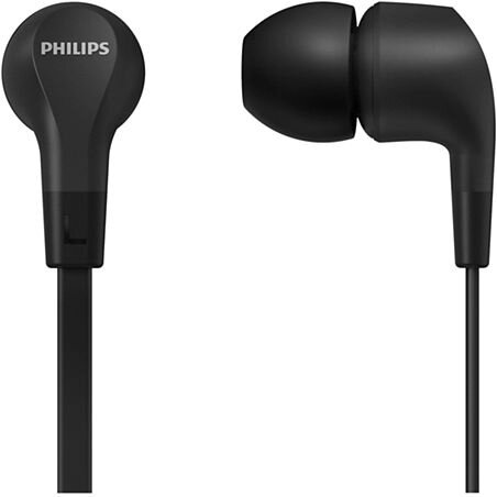 Гарнитура вкладыши Philips TAE1105BK/00 1.2м черный проводные в ушной раковине