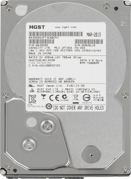   HGST HUA722010CLA330 1Tb SATAII 3,5" HDD