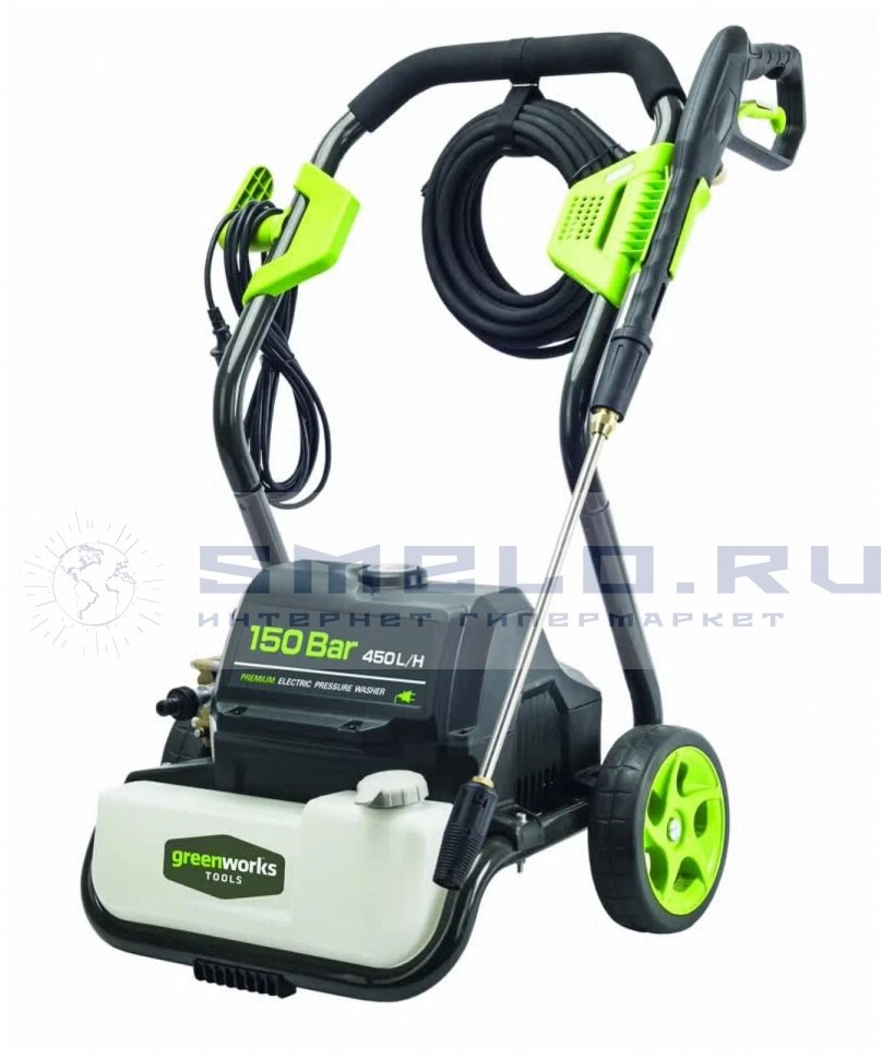 Мойка высокого давления Greenworks G7, 150 бар, 450 л/ч 28 кг