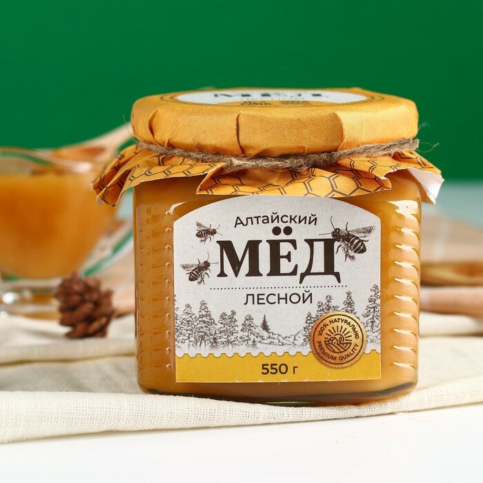Алтайский мёд «Лесной», 550 г. - фотография № 1