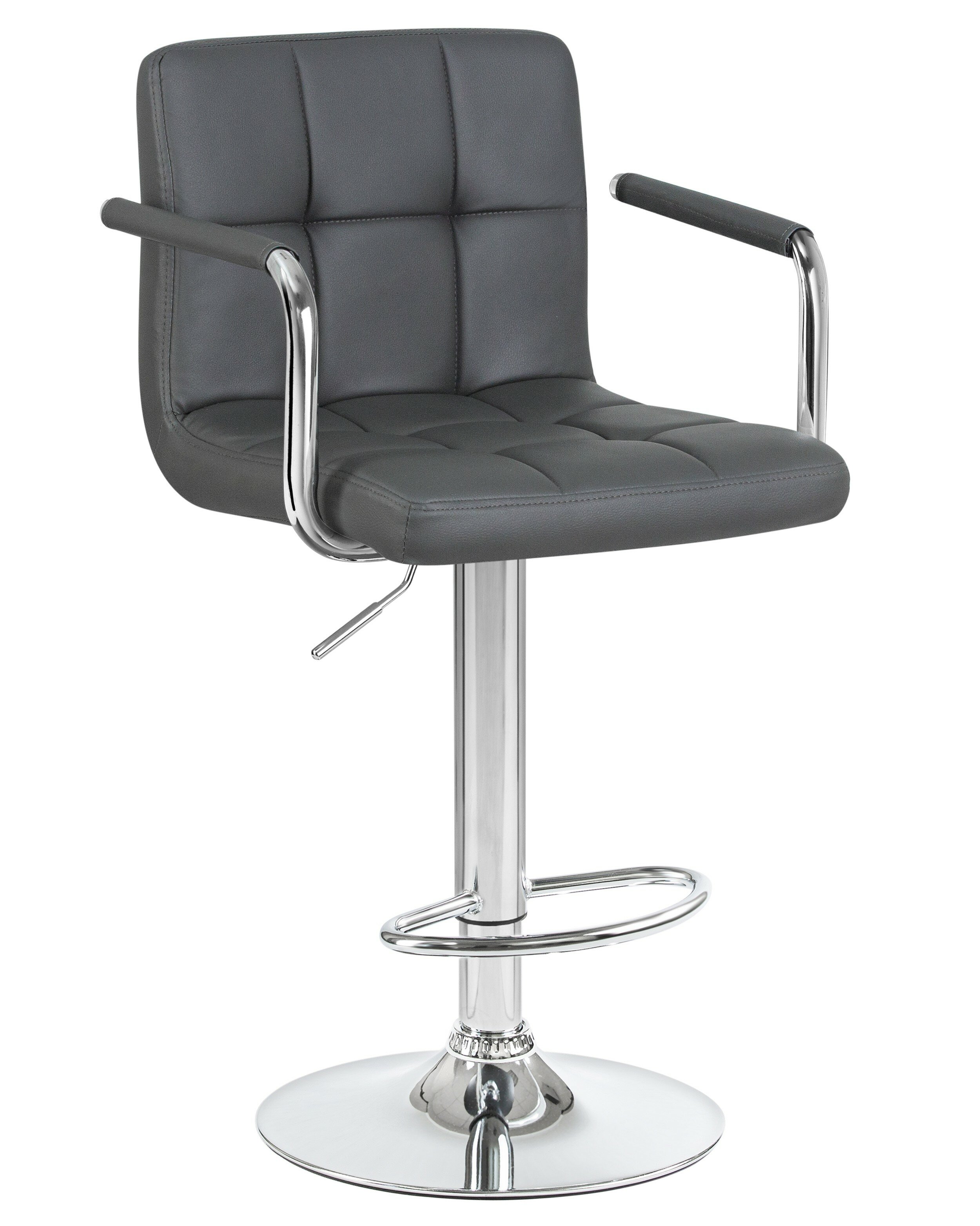 Барный стул LM-5011 KRUGER ARM серый DOBRIN