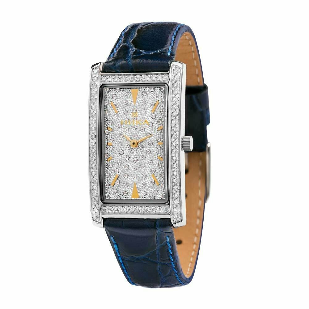 Серебряные женские часы с фианитами НИКА LADY арт. 0551.2.9.28H