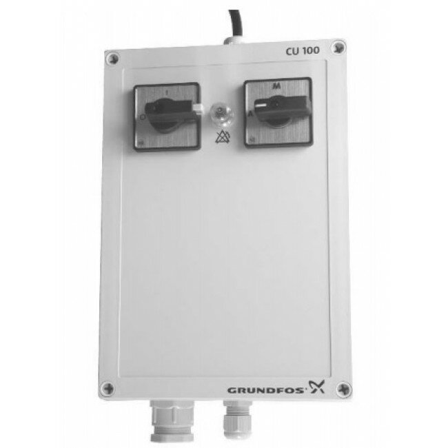 фото Шкаф управления Grundfos CU 100.400.3.5.A 3x400 В в комплекте с поплавковым выключателем