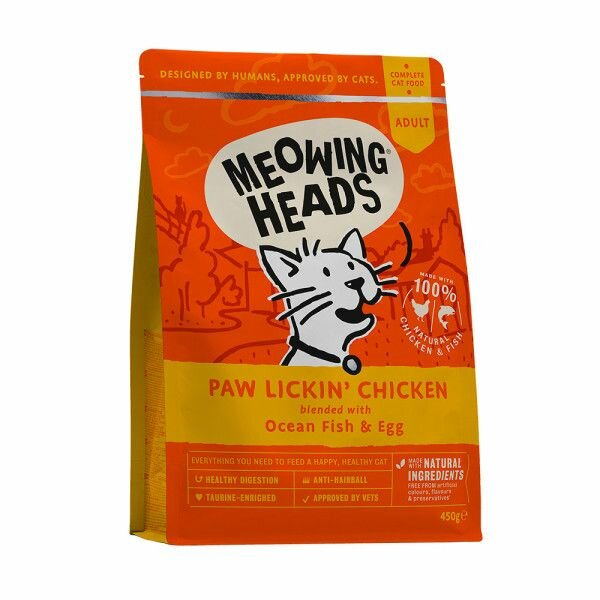 Meowing Heads корм для взрослых кошек "куриное наслаждение" с курицей и рисом