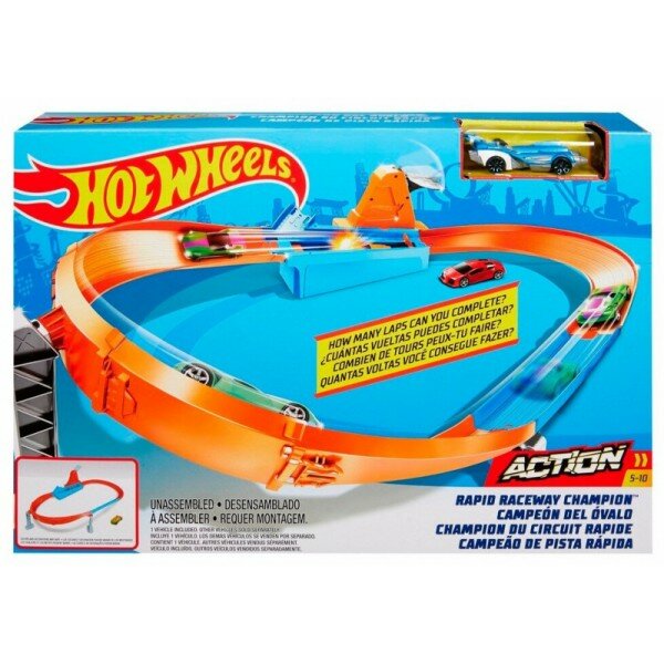 Игровой набор HOT wheels GJM75 Чемпион скоростной трассы