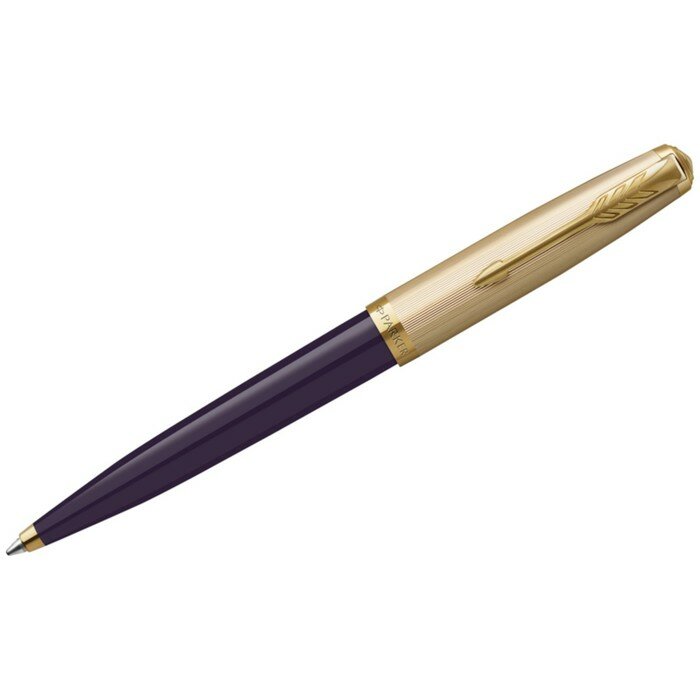 Parker Ручка шариковая Parker 51 Premium Plum GT М 1.0 мм, корпус из нержавеющей стали, чёрные чернила