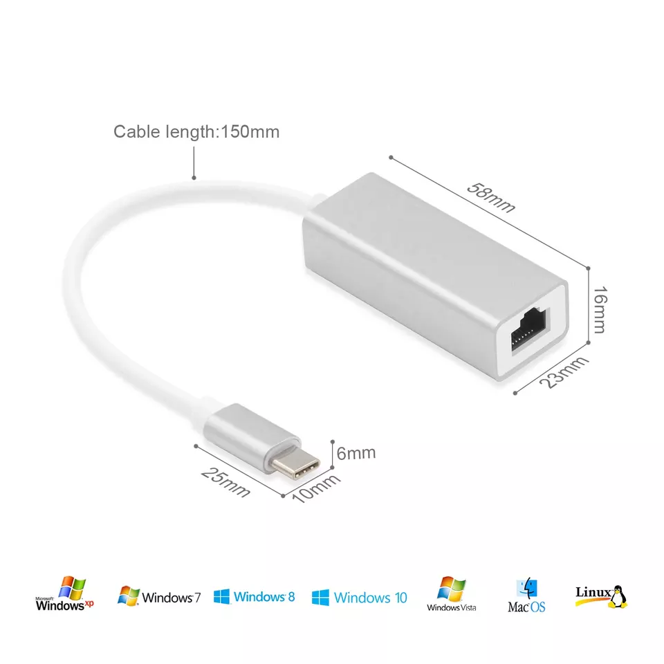 Type C to LAN RJ45