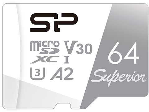 Флеш карта microSDXC 64Gb Class10 Silicon Power SP064GBSTXDA2V20SP Superior + adapter