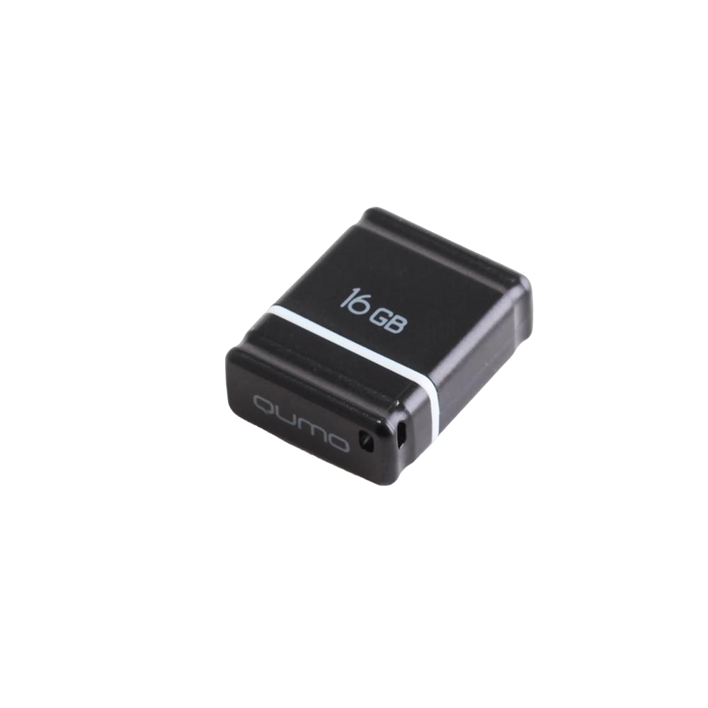 Флеш-диск 16GB Qumo Nano ((QM16GUD-NANO-B) USB 2.0 черный