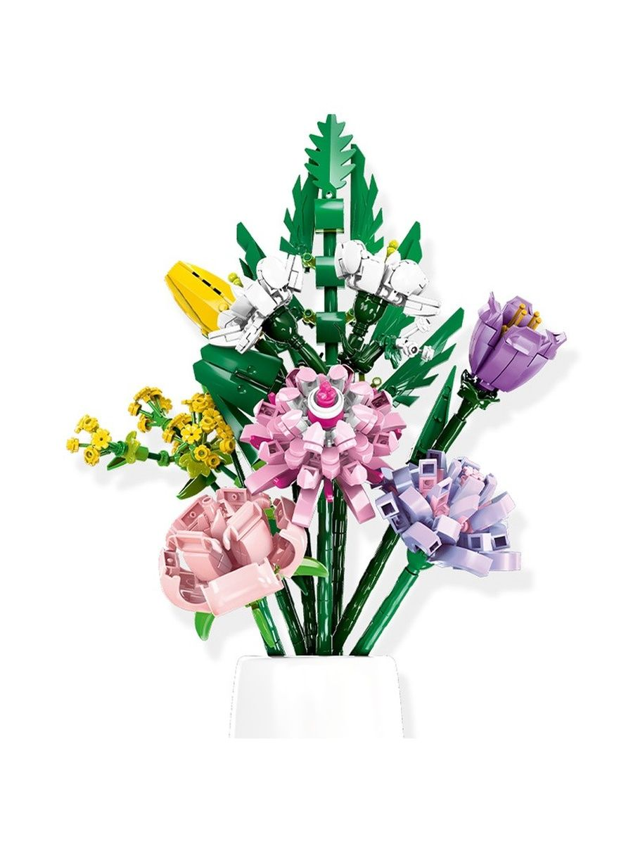 фото Конструктор Bela Цветы Букет 783 деталей 601220