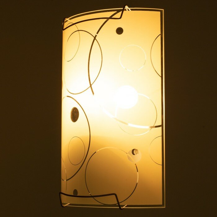 Светильник "Круги" 1 лампа E27 60 Вт моллир. 23х16,5 - фотография № 4