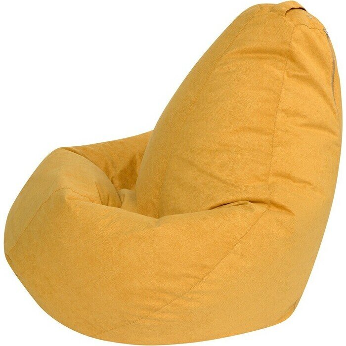 Кресло-мешок DreamBag Желтый Велюр 2XL 135х95 - фотография № 2