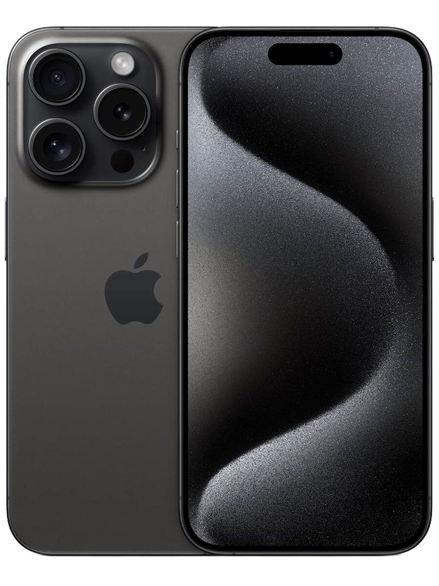 Смартфон Apple iPhone 15 Pro 128GB Black Titanium (Чёрный титан) Dual Sim