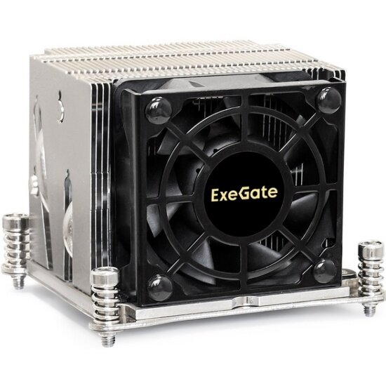 Кулер Exegate EX293443RUS LGA 2011/2066 (Al+Cu, 80mm fan, 2100-6800RPM, 52dBa, 4-pin PWM, TDP 135W) retail box - фото №1