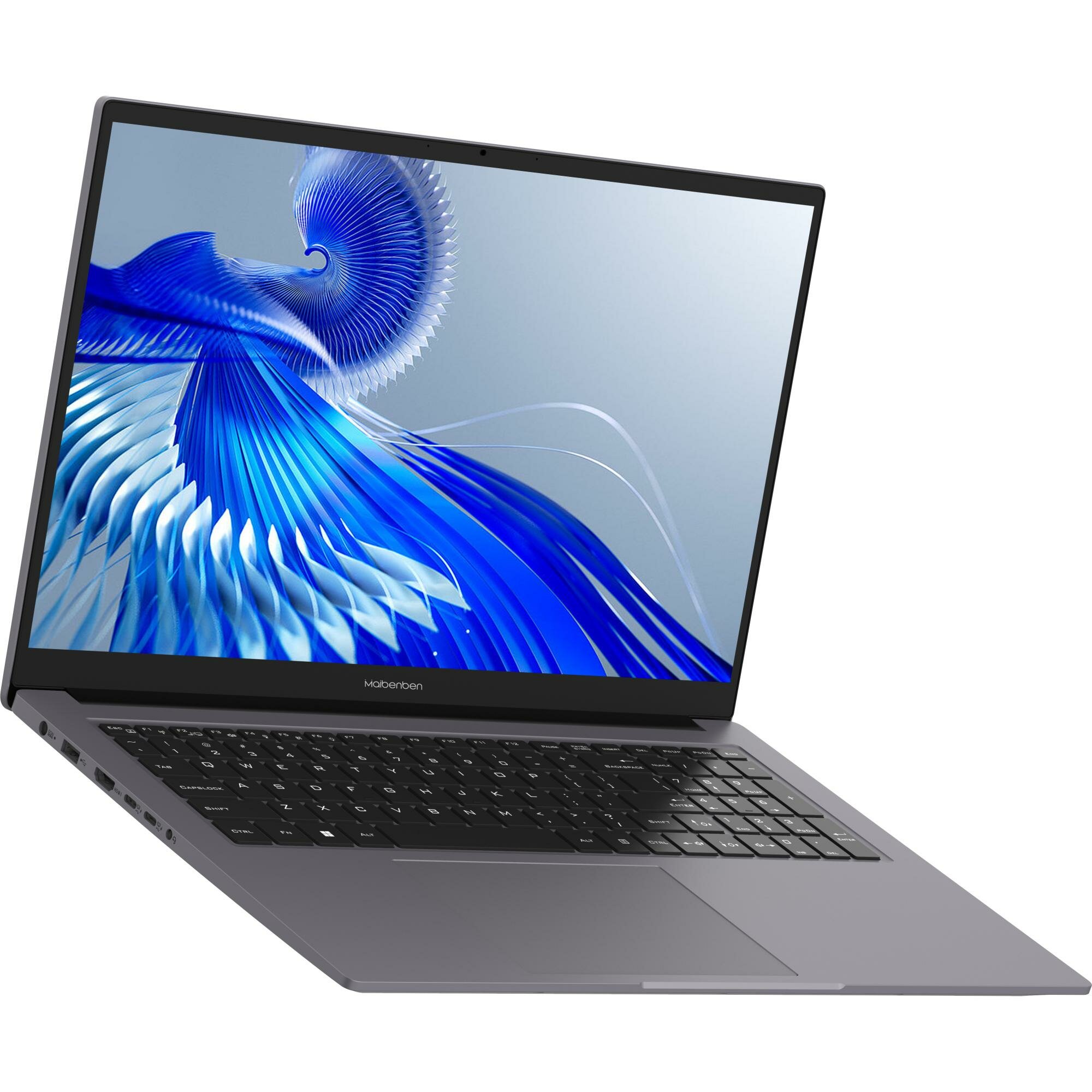 Ноутбук MAIBENBEN P727, 17.3" (1920x1080) IPS/Intel Core i7-12650H/8ГБ DDR4/512ГБ SSD/Iris Xe Graphics/Linux, серый (P7272SB0LGRE0)