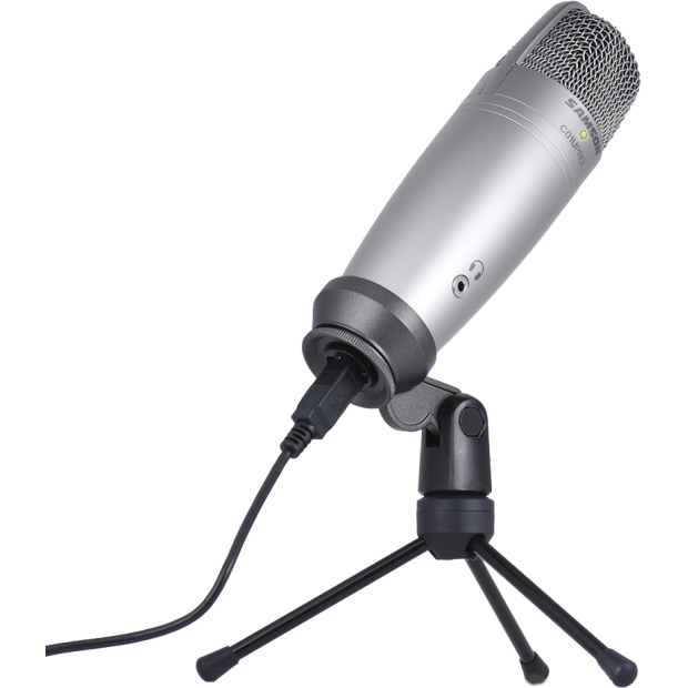 SAMSON C01U PRO USB студийный конденсаторный микрофон гиперкардиоида 20-18000 Гц SPL 136 dB вес 480 грамм