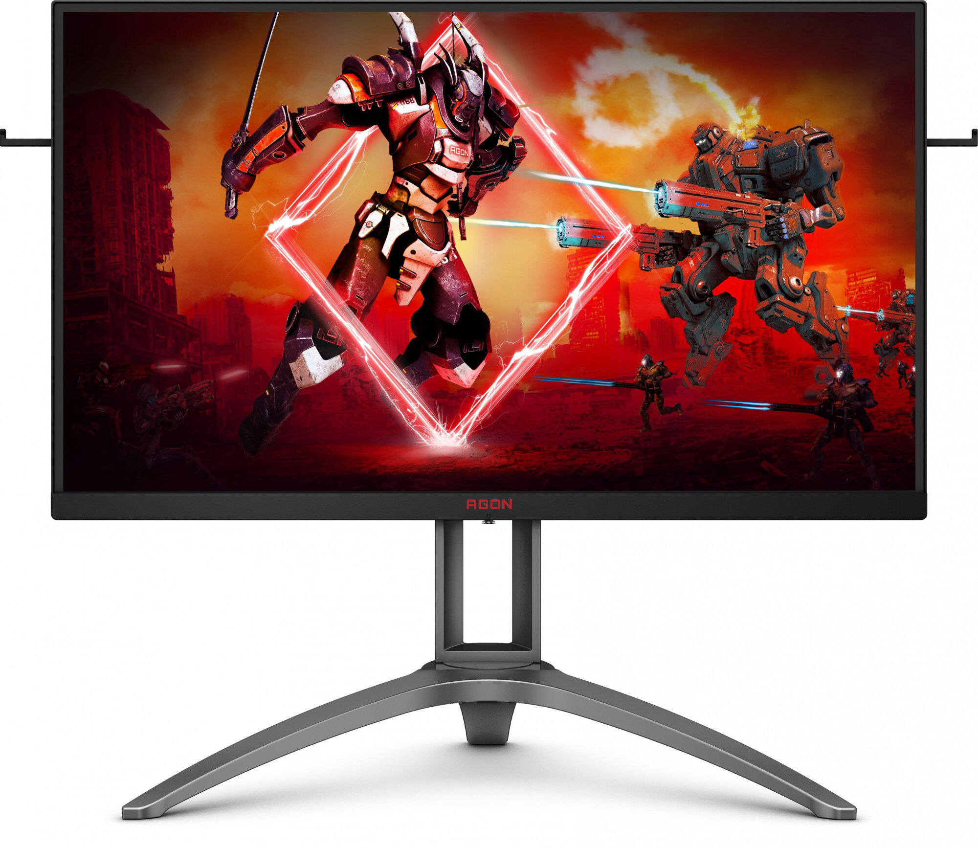 AOC Монитор AOC 27" Gaming AG273QZ черный TN LED 0.5ms 16:9 HDMI M/M матовая HAS 400cd 170гр/160гр 2560x1440 240Hz FreeSync Premium Pro DP 2K USB 8.4кг AG273QZ