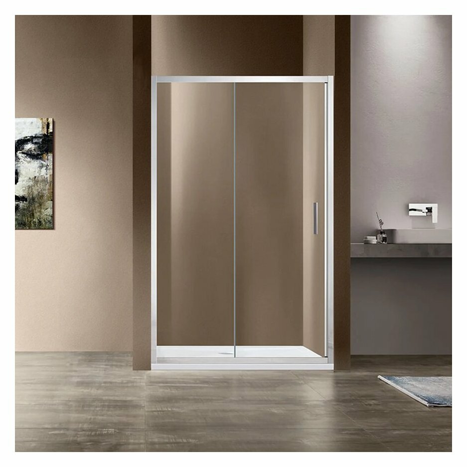 Душевая дверь Vincea Garda VDS-1G110CL, 1100, хром, стекло прозрачное - фотография № 5