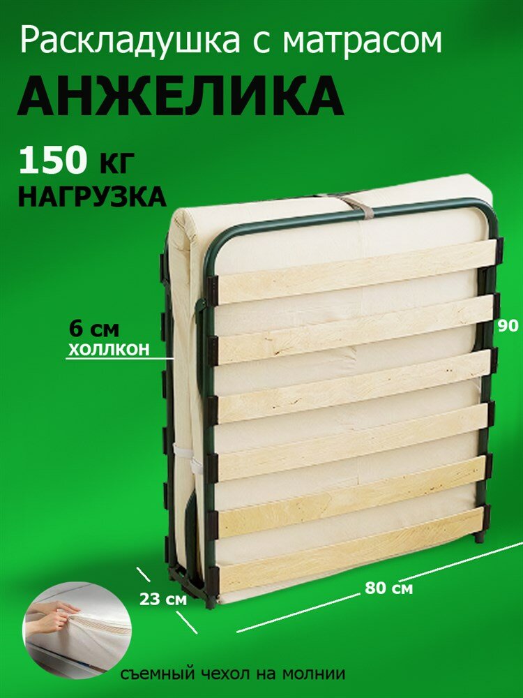 Удачная мебель Раскладушка Анжелика (190х80х34)