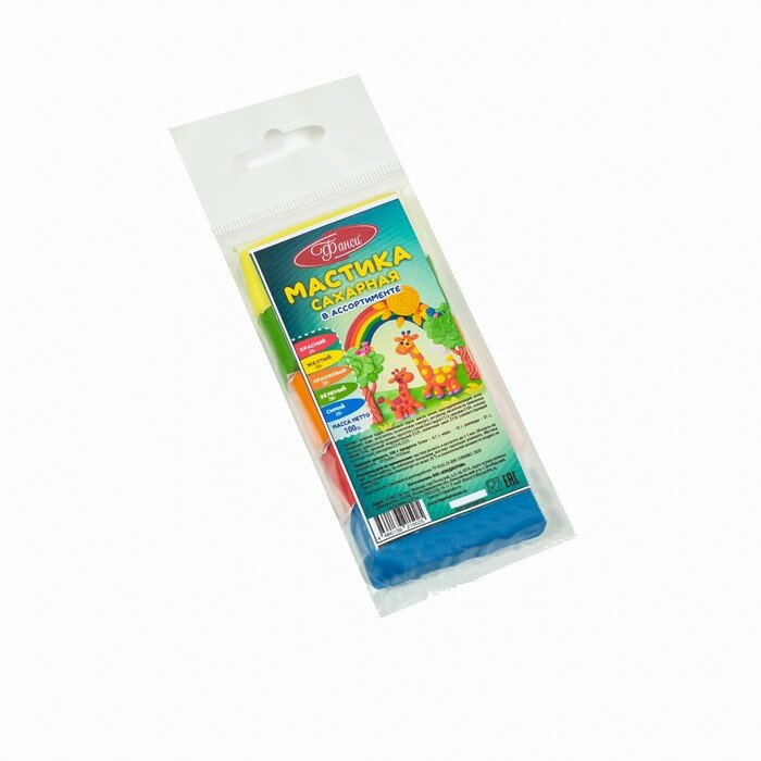 фото Мастика сахарная «Фанси», 5 цветов, 100 г