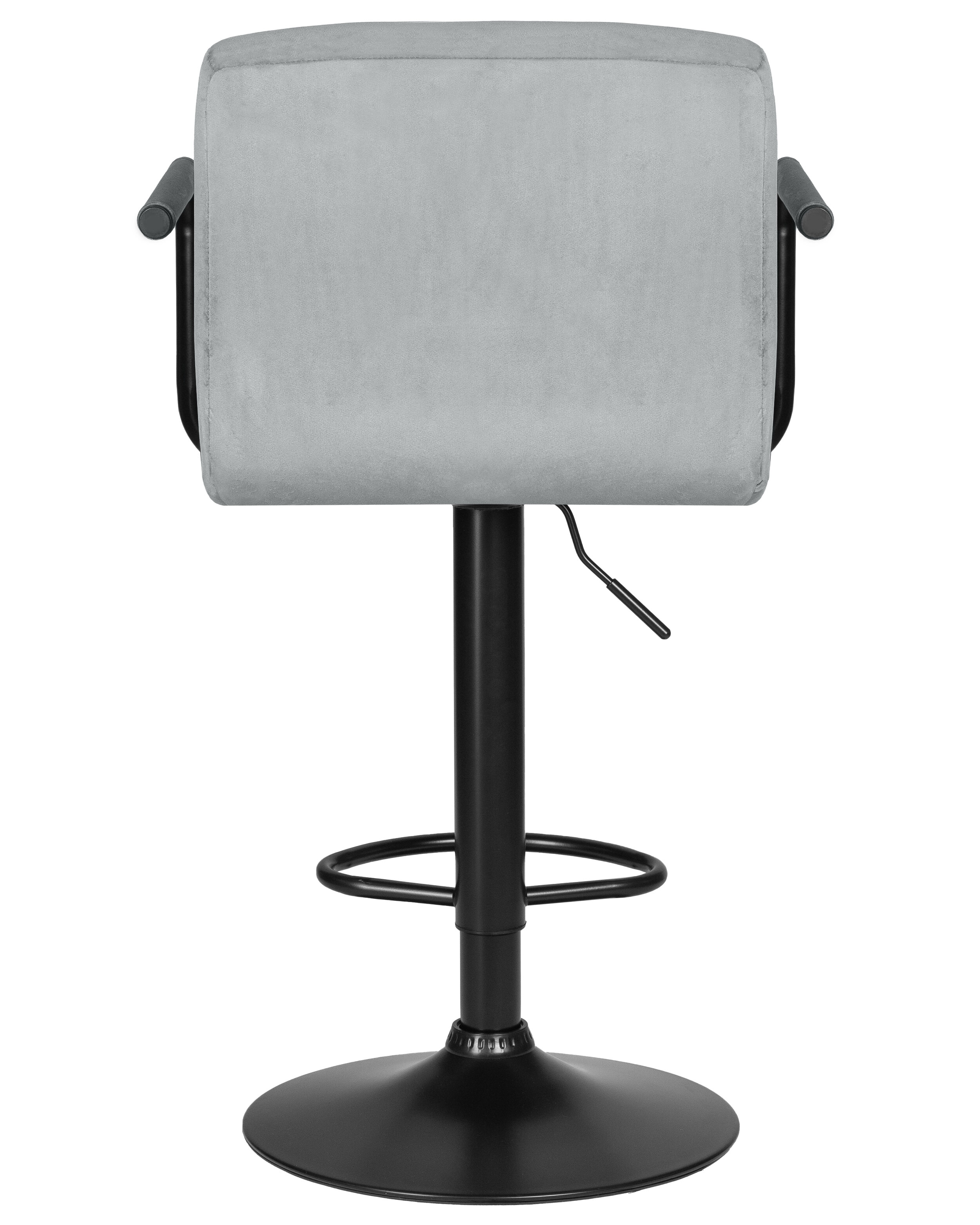 Стул барный KRUGER ARM BLACK LM-5011_BlackBase вет сиденья серый велюр (MJ9-75), цвет основания черный - фотография № 5
