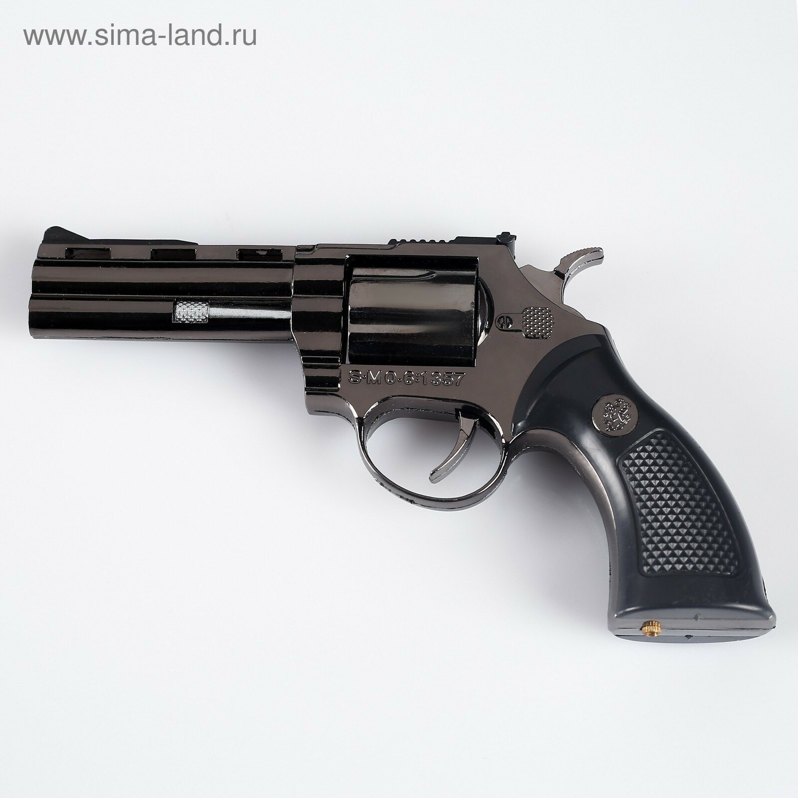Зажигалка газовая "Револьвер в кобуре" пьезо 9 х 9 см