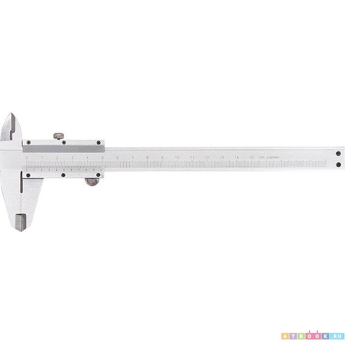 фото Matrix Штангенциркуль, 150 мм, цена деления 0.02 мм, металлический, с глубиномером (316315) Штангенциркуль 316315*