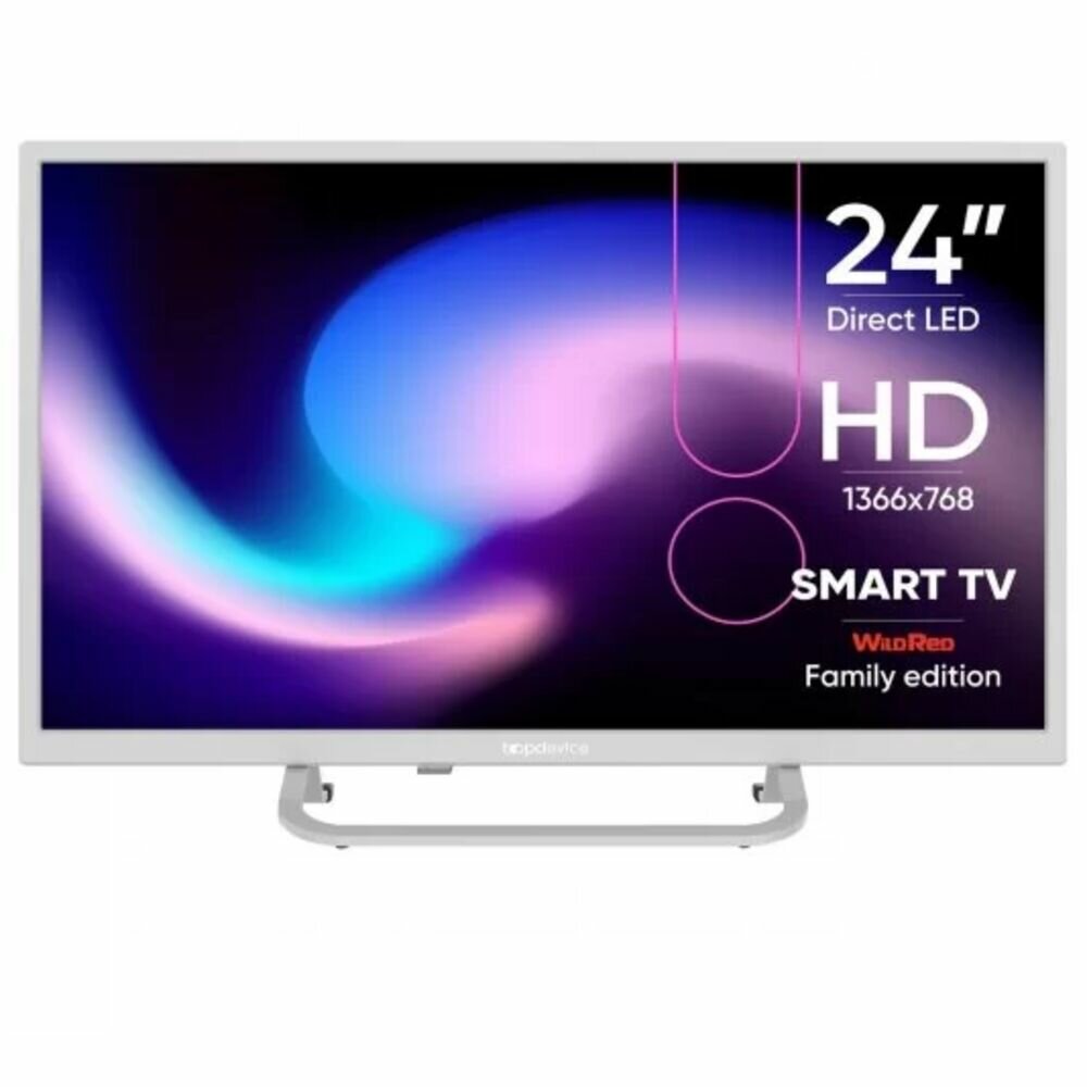 Телевизор 24" Topdevice TDTV24BS02H_WE (HD 1366x768, Smart TV) белый