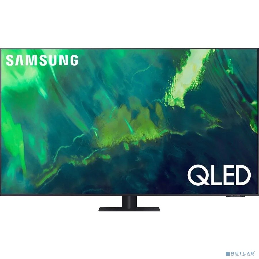 Samsung Телевизор Samsung 55" QE55Q70BAUXCE черный Ultra HD 60Hz DVB-T2 DVB-C DVB-S2 USB WiFi Smart TV Серый