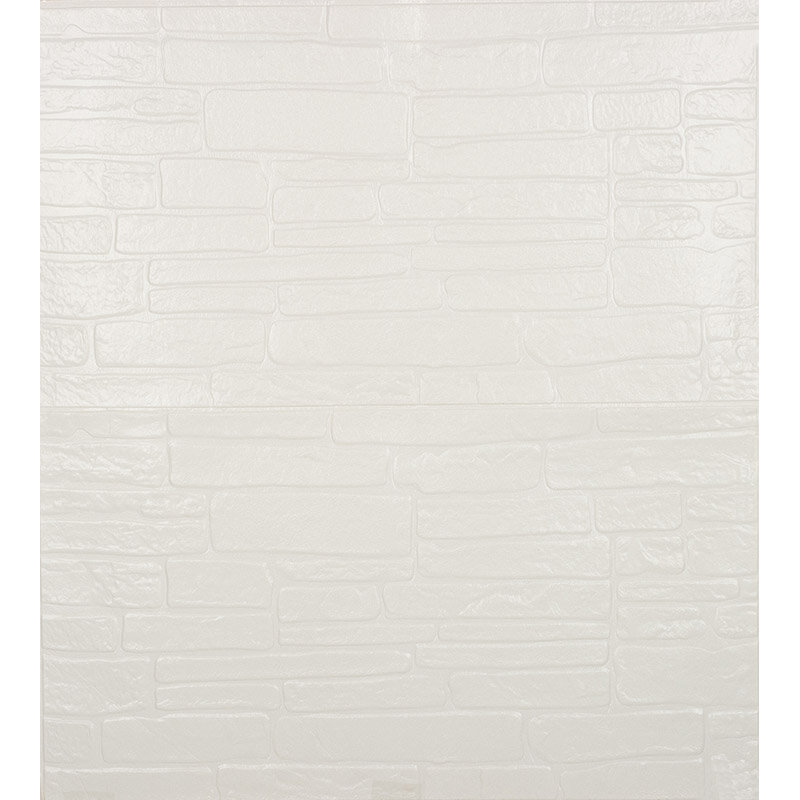 фото Панель самоклеящаяся Камень 70х77см, с рельефной текстурой, 4 штуки/УП, цвет белый