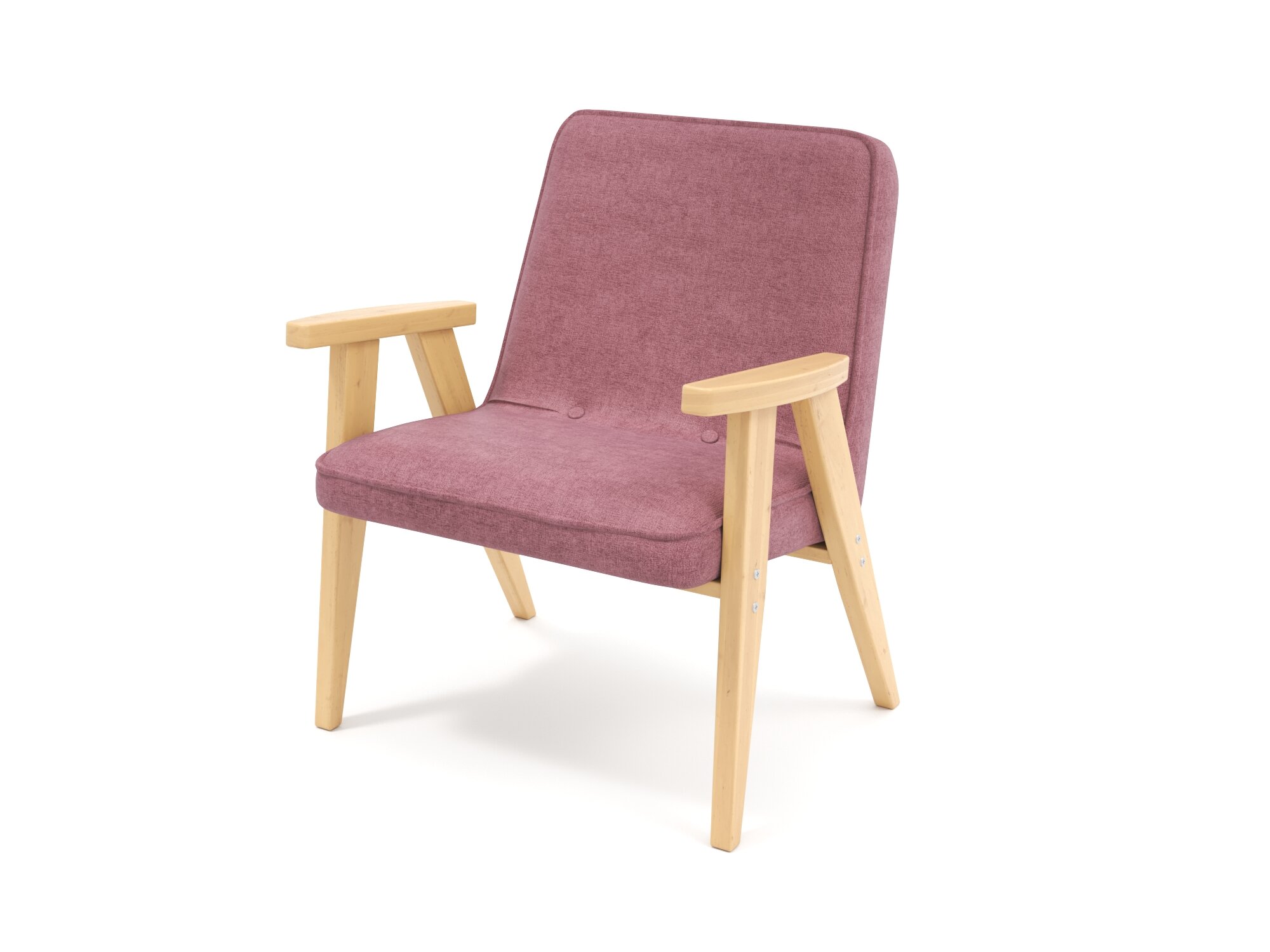 Мягкий стул кресло Soft Element Джек, дизайнерский, с подлокотниками, со спинкой, вельвет, розовый, стиль скандинавский лофт, на кухню, в гостиную
