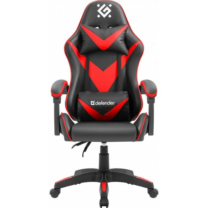 Кресло игровое Defender xCom, до 100 кг, экокожа, черно-красное - фотография № 2