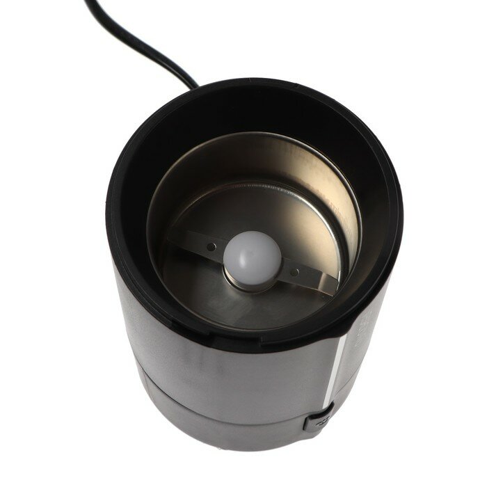 Кофемолка ENERGY EN-107, электрическая, ножевая, 150 Вт, 50 г, чёрная - фотография № 4