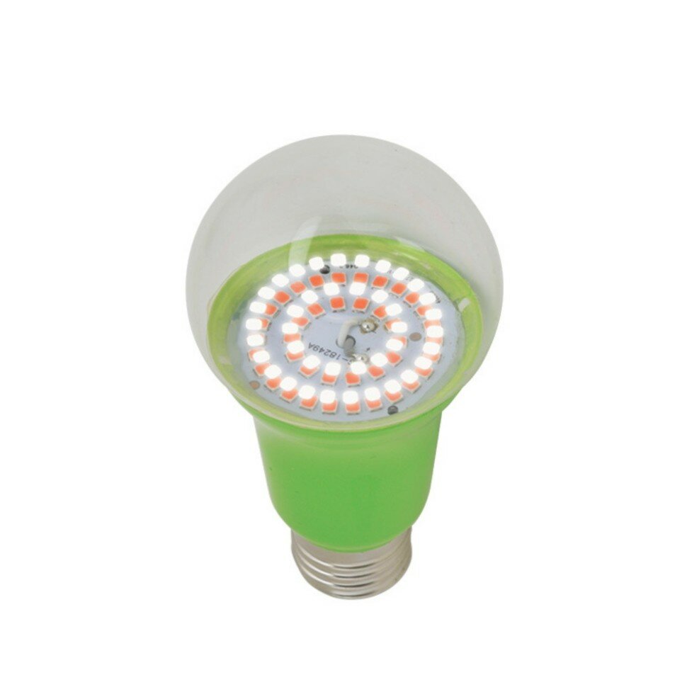 Лампа светодиодная для растений LED-A60-15W/SPSB/E27/CL PLP30GR прозрачная ФитоЛето - фотография № 3