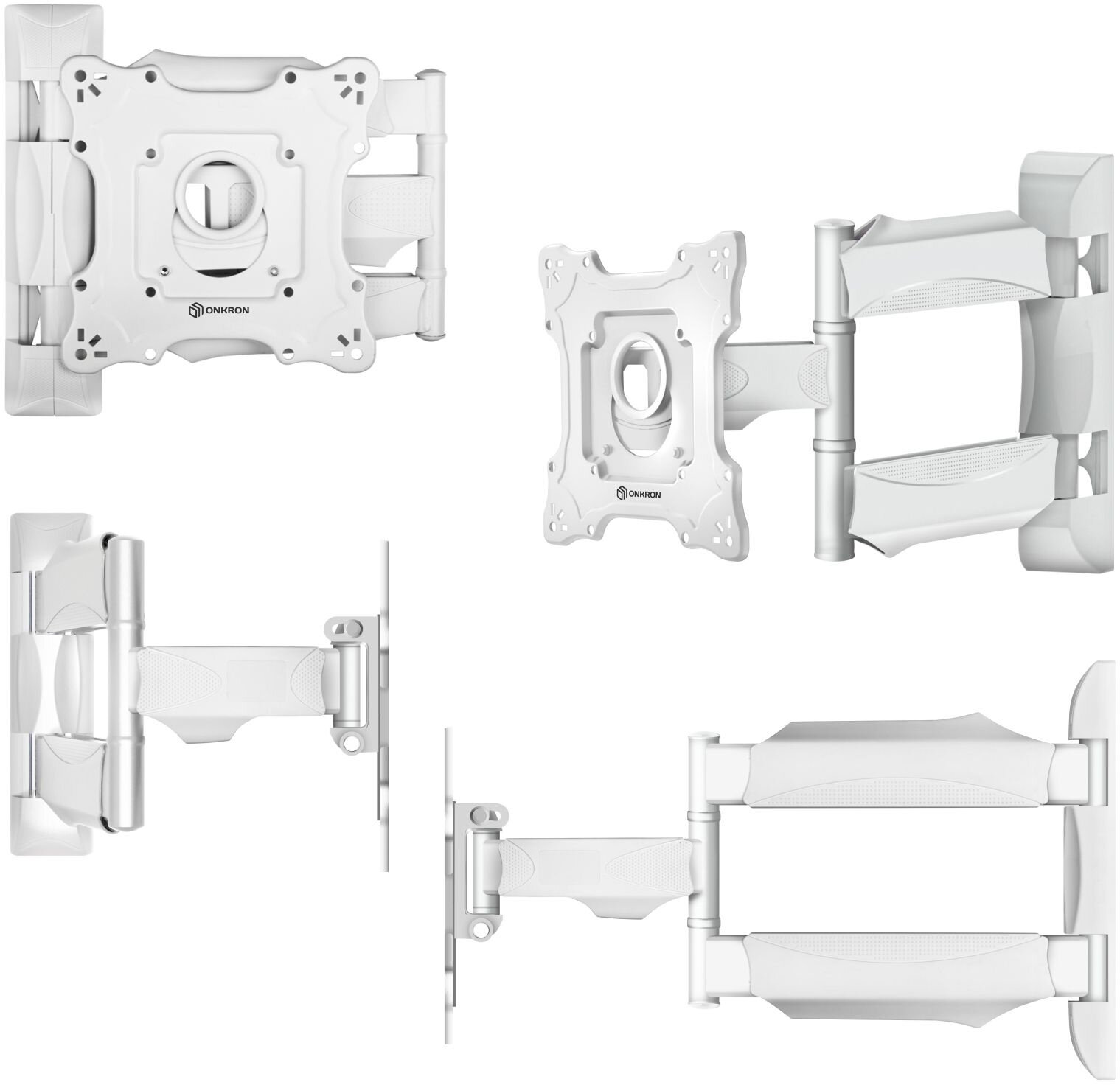 Кронштейн для телевизора Onkron NP28 белый 17"-43" макс.35кг настенный поворот и наклон