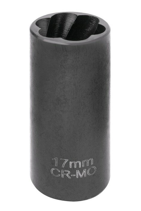 фото Головка торцевая ударная тонкостенная 1/2 17мм, L50мм экстрактор для поврежденных болтов/гаек (для шиномонтажа)