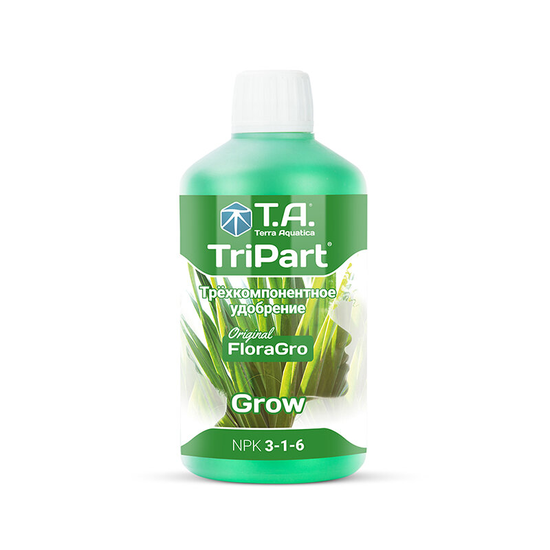 Набор удобрений Terra Aquatica (GHE) TriPart Bloom + Grow + Micro HW, 3 х 0.5л - фотография № 7