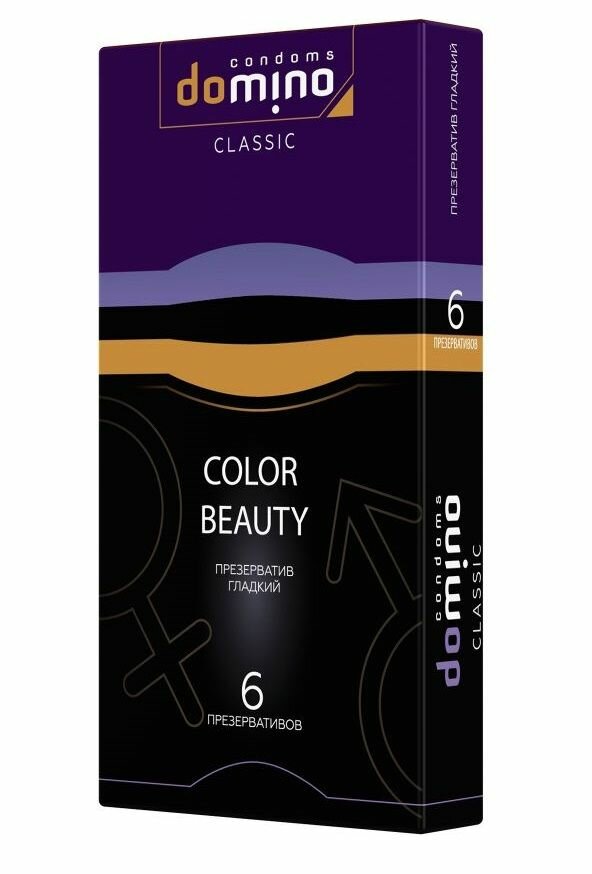 Разноцветные презервативы DOMINO Classic Colour Beauty - 6 шт, цвет не указан, 2 штуки