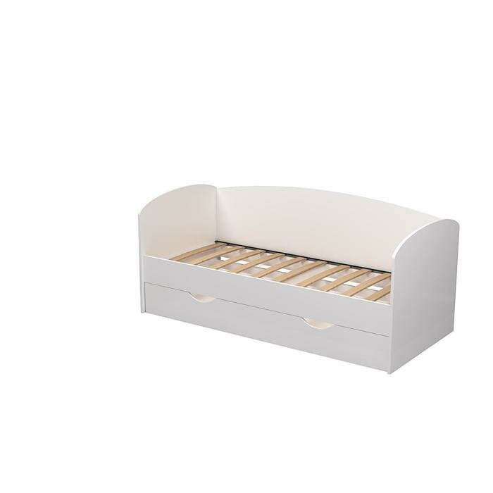 Кровать «Бейли», 700 × 1900 мм, с ортопедическим основанием, цвет белый - фотография № 2