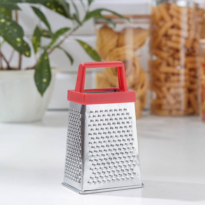 фото Тёрка четырёхгранная Доляна «Классика», 15 см, цвет микс