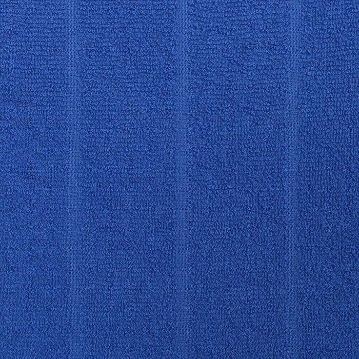 Салфетка махровая универсальная 30х60 см, синий, 280 г/м2, хл 100% - фотография № 3