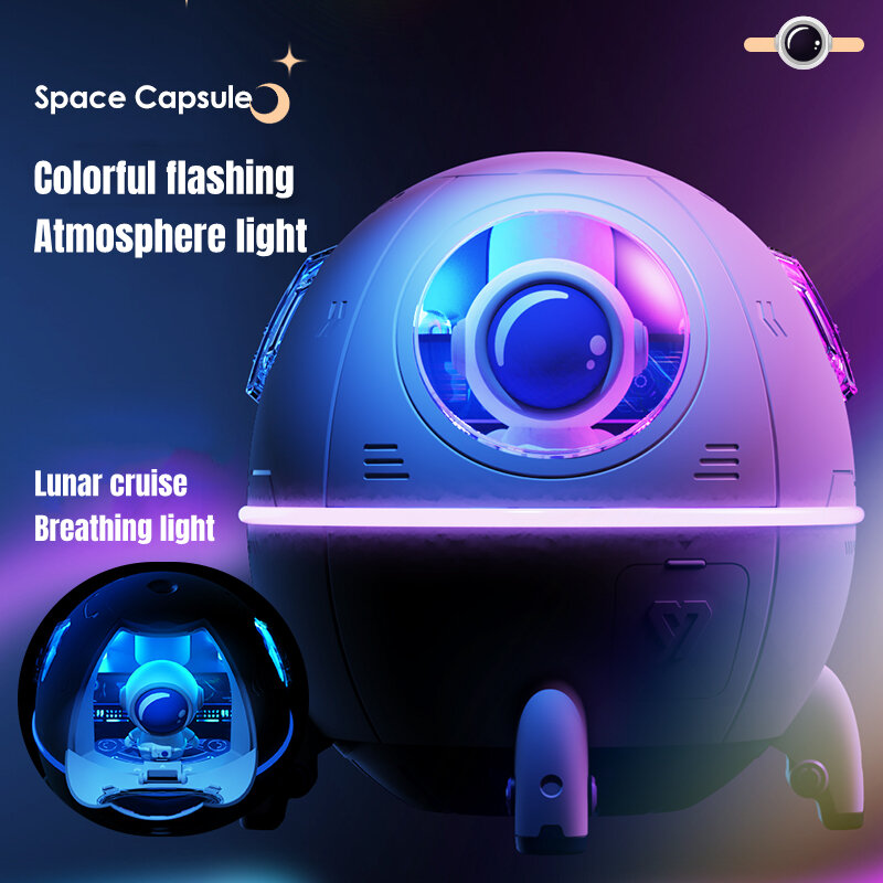 New Astronaut Air Humidifier 220ml Electric Ultrasonic Aroma Essential Oil Diffuser Colorful LED Light USB Mist Sprayer Gifts - фотография № 6