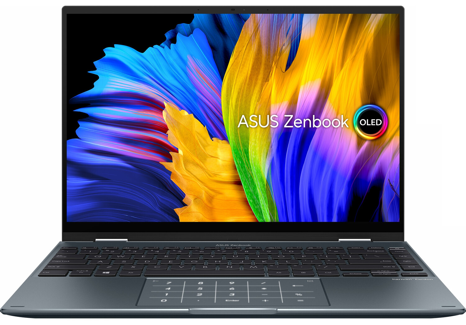 Ноутбук/ ASUS UP5401EA-KN015T Touch +Stylus +bag 14"(2880x1800 OLED)/Touch/Intel Core i7 1165G7(2.8Ghz)/16384Mb/512PCISSDGb/noDVD/Int:Intel Iris