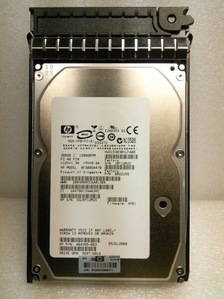 Жесткий диск HP 404395-003 300Gb Fibre Channel 3,5" HDD