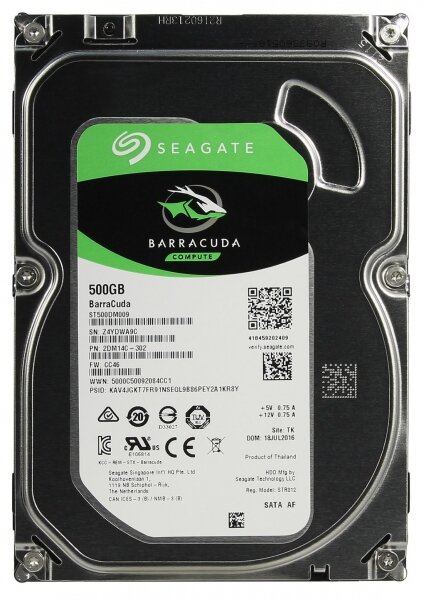 Жесткий диск Seagate ST500DM009 500Gb SATAIII 3,5" HDD