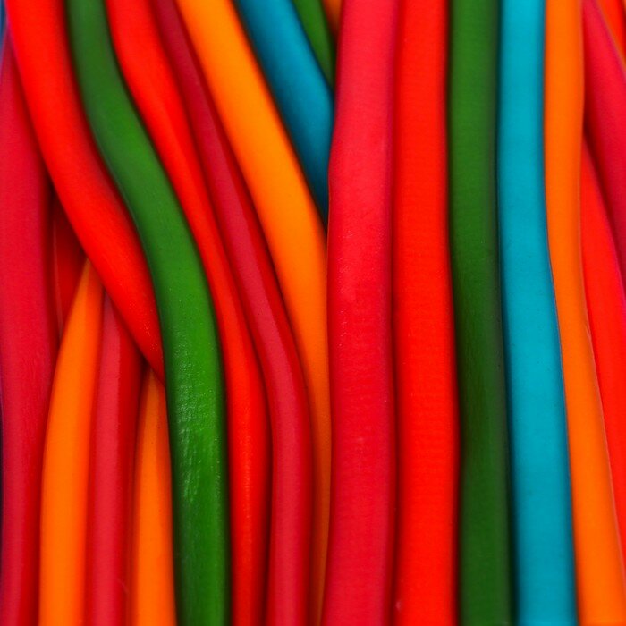 Жевательный мармелад "Мармеладная радуга" трубочки с фруктовым вкусом, 7 г - фотография № 4