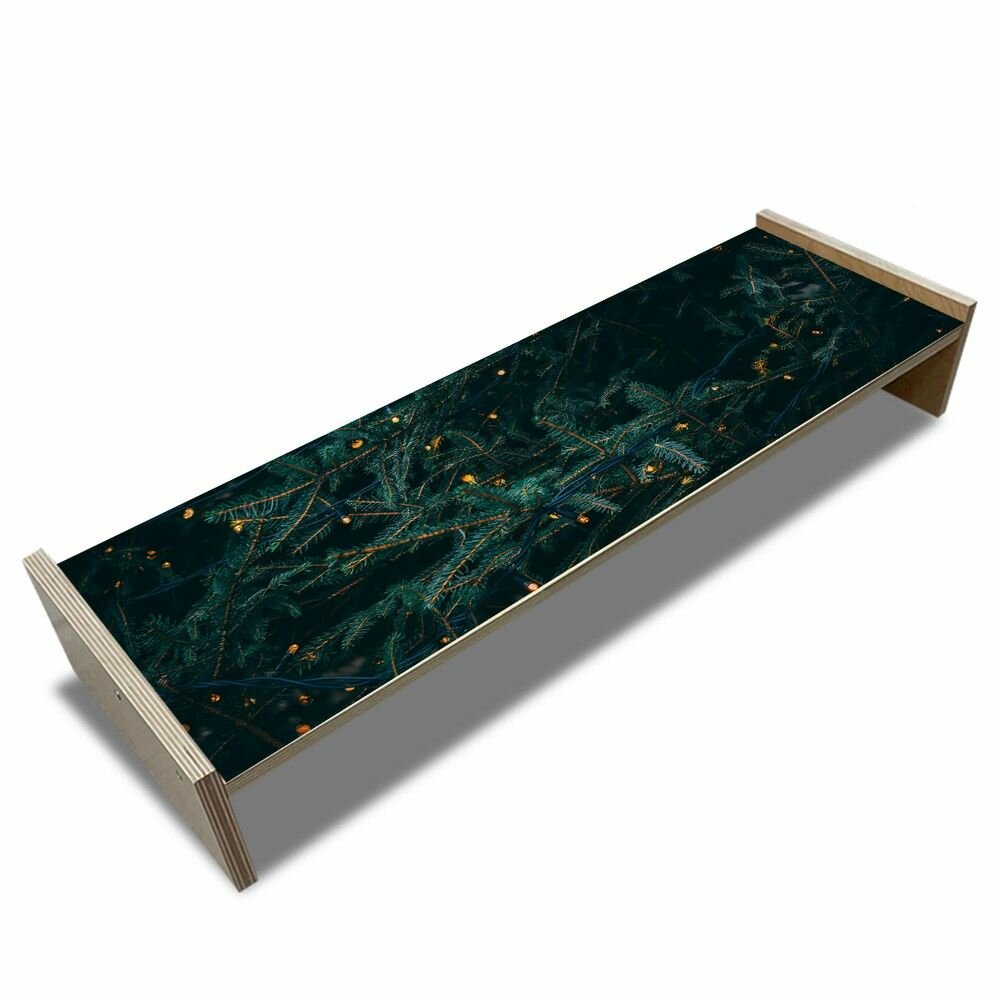 фото Подставка под монитор 62х24 см белая праздники новый год - 69