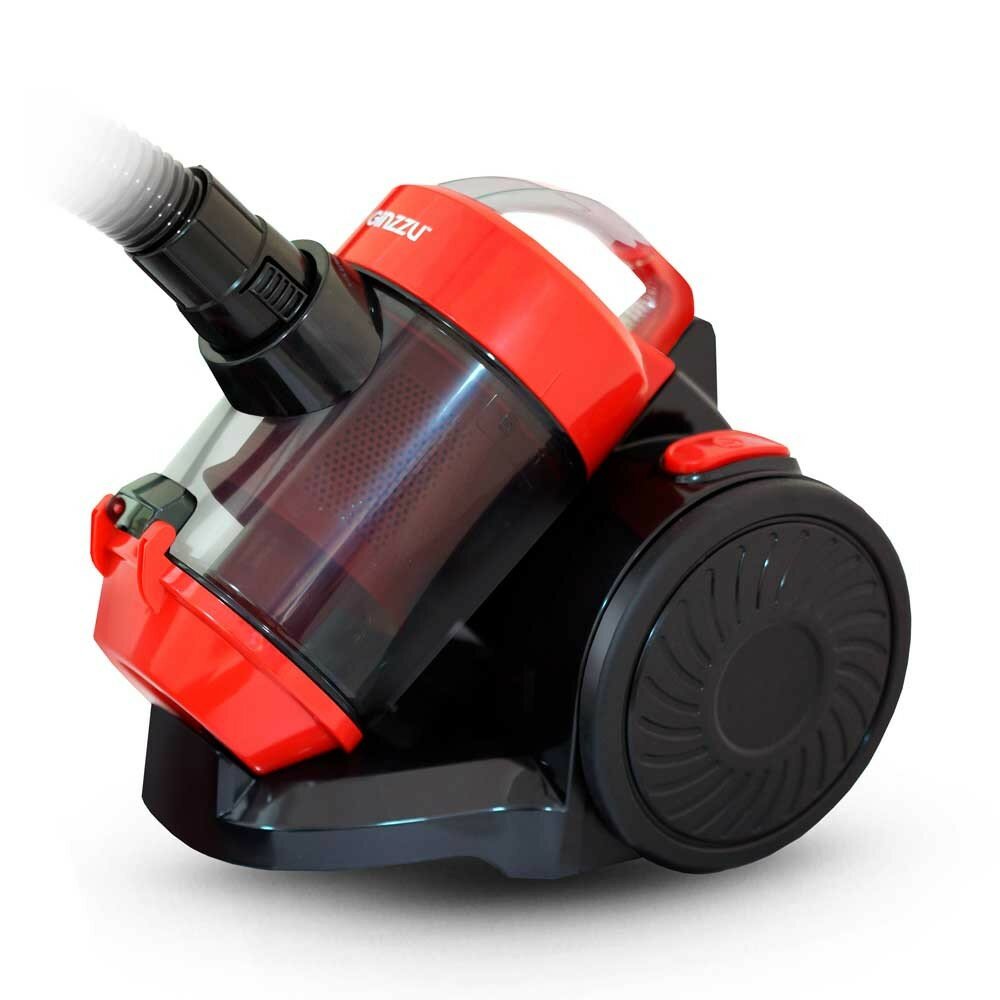 Ginzzu VS427 Пылесос, 1800 Вт, циклонный фильтр, черный красный