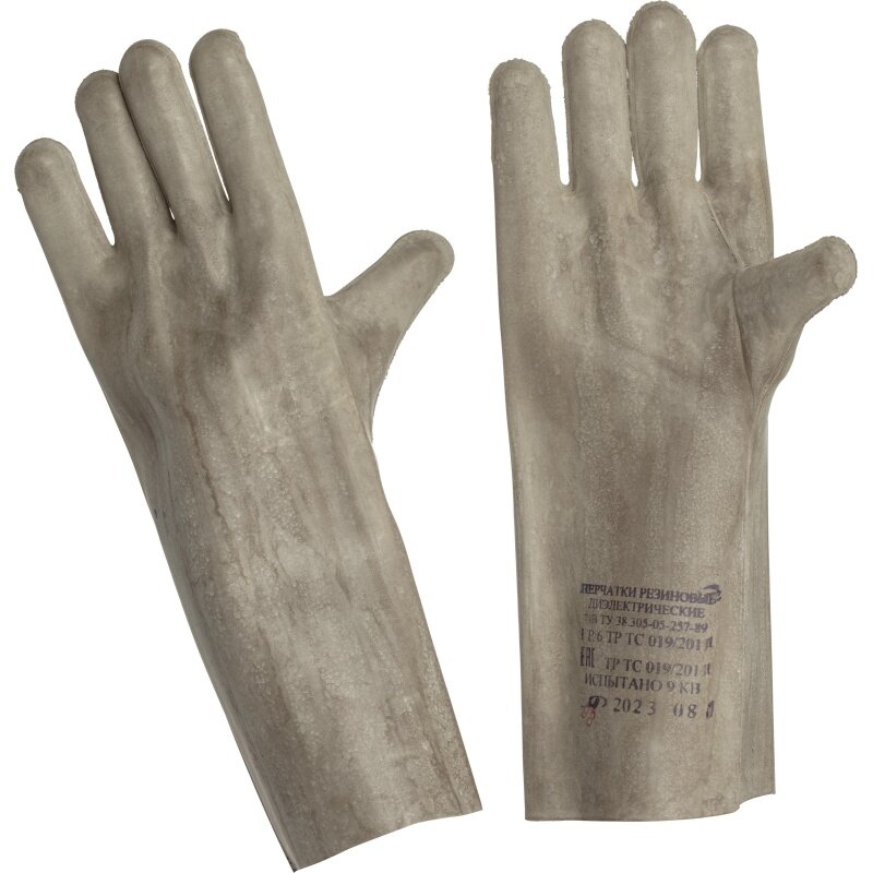 фото Защитные перчатки КНР Резиновые, 360 мм, крага