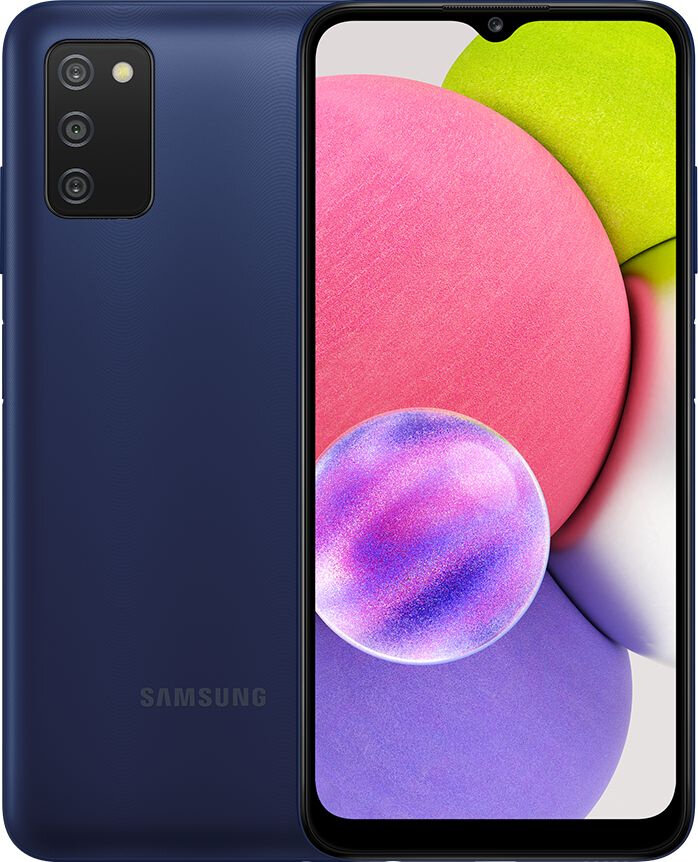 6.5" Смартфон Samsung Galaxy A03s 32 ГБ синий